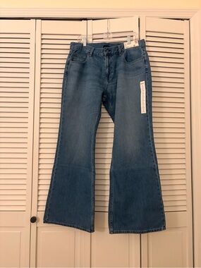 Uniqlo Light Blue Slim Flared Jeans
